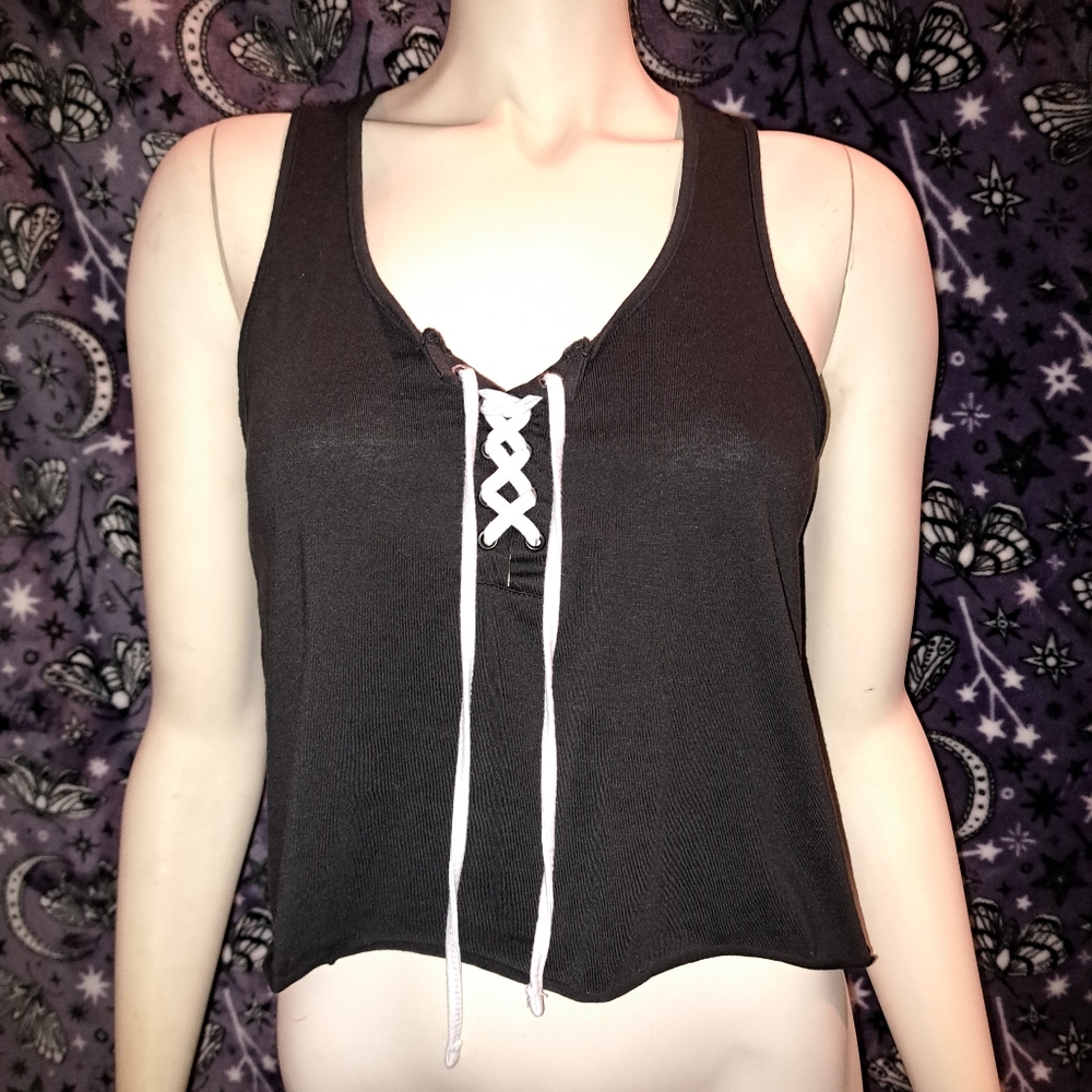 Gothic Cropped Tank Top